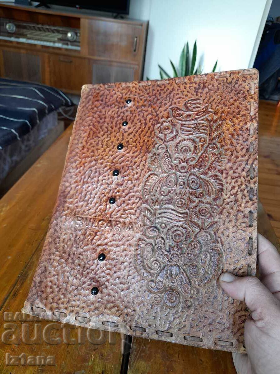 Old leather folder with price 28.00 BGN | € 14.32 Old leather folder with price 28.00 BGN | € 14.32