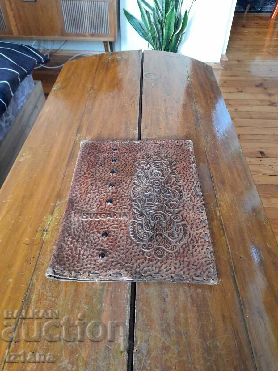 Old leather folder Old leather folder