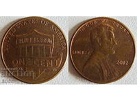0092 САЩ 1 цент 2012г.