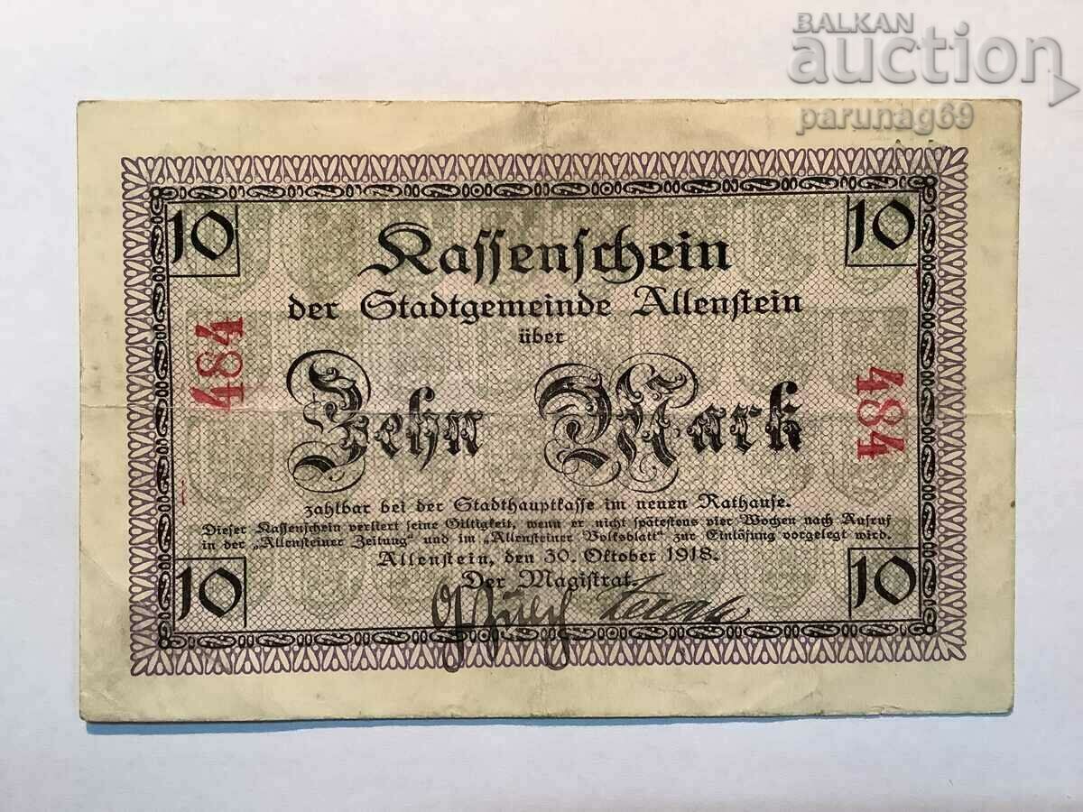 Γερμανία notgeld 10 μάρκα 1918