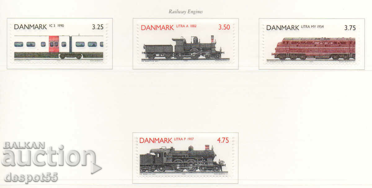 1991. Denmark. Locomotives.