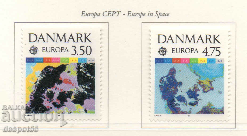 1991. Danemarca. Europa - industria aerospațială europeană.