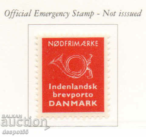 1963. Danemarca. Ștampila Războiul Rece de urgență.