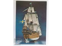 Postcard Model of a Sailing Ship