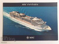 Postcard Cruise Ship MSC Fantasia