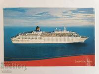 Postcard Cruise Ship Super Star Aries