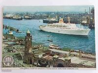 Пощенска картичка Пристанището в Хамбург 1979година
