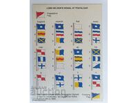 Lord Nelson's Signal Flags Postcard