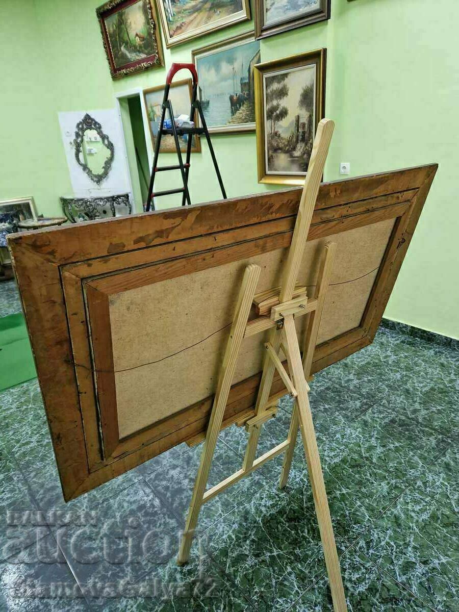 A great old large antique author painting - 7