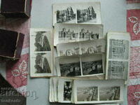 35 pcs. stereo photos of Naples, Genoa, Pompeii, etc. 1920 In a box