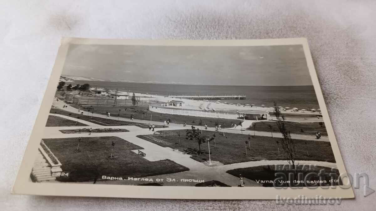 Postcard Golden Sands View 1959