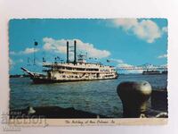 Пощенска картичка Речна лодка  "Natchez"