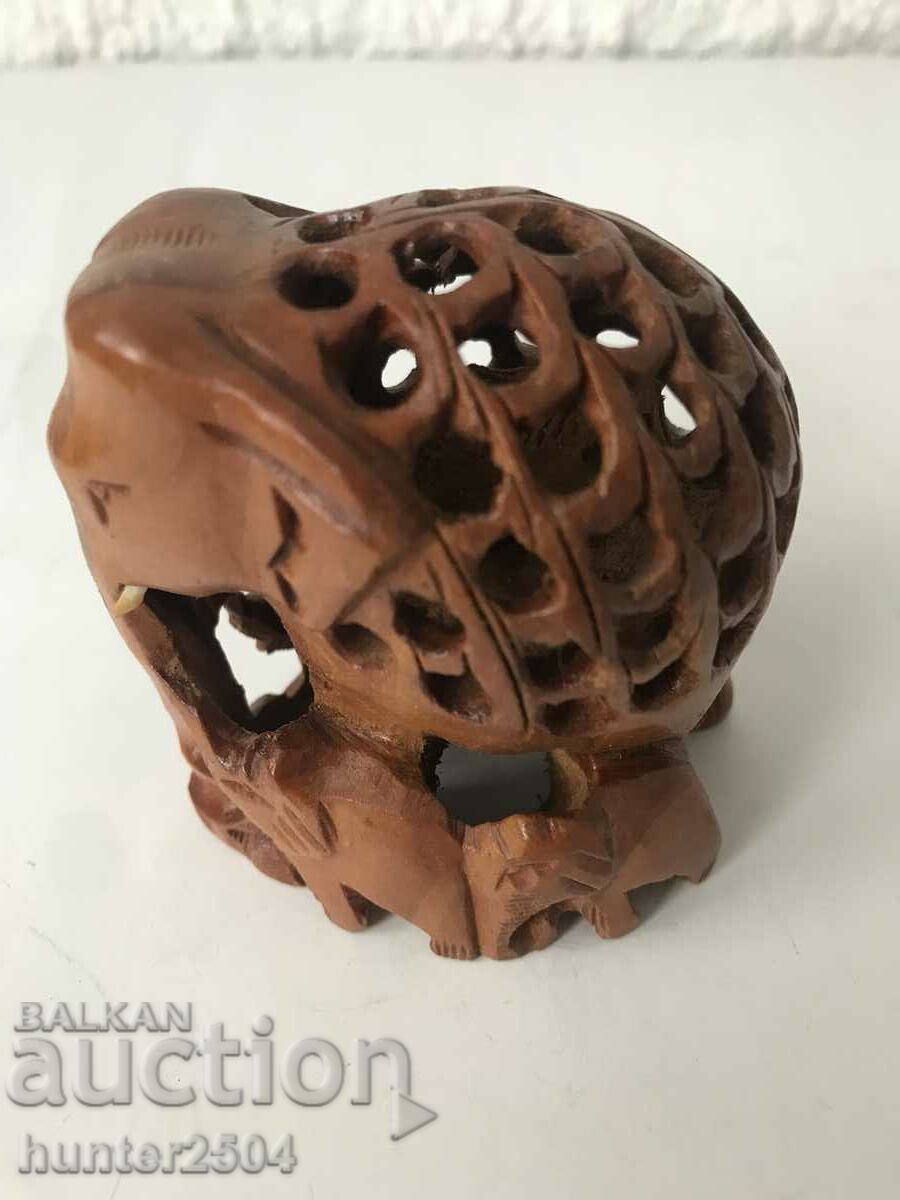 Elephant-7/6 cm, wood carving
