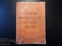 Notes on modern history 1918-1945, Milen Semkov