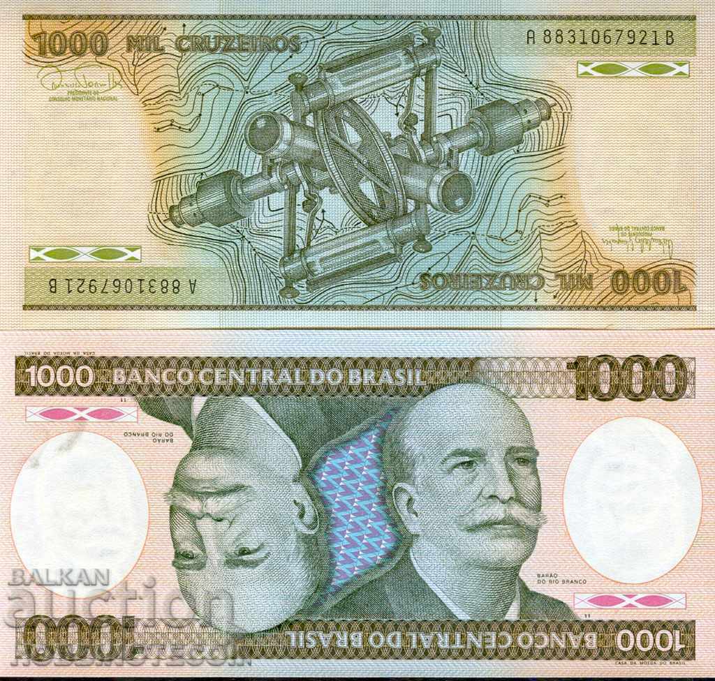 BRAZIL BRAZIL 1000 Cruzeiro issue 198* NOU UNC