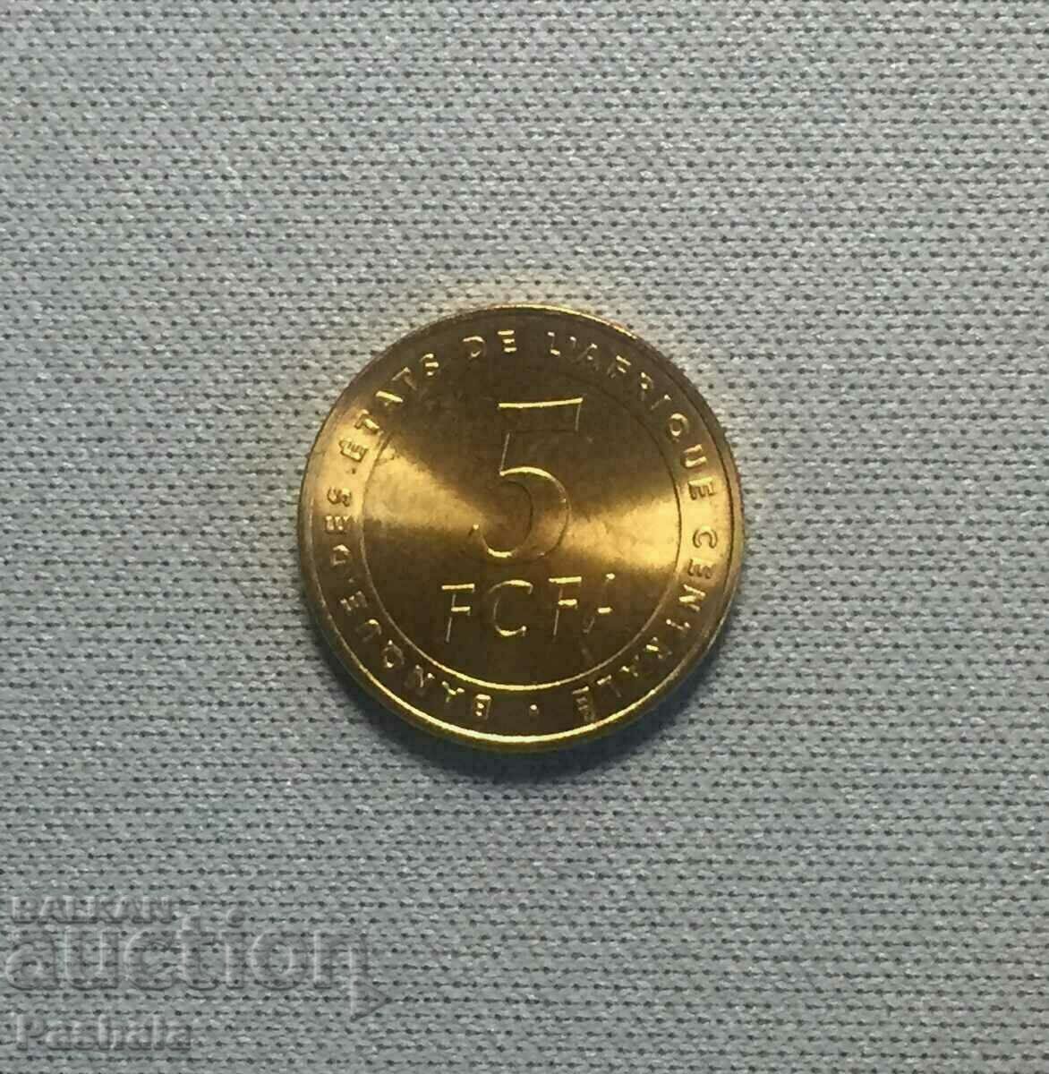 Africa Centrală 5 franci 2006