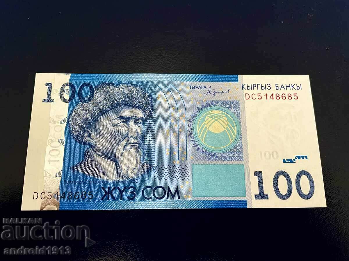 KYRGYZSTAN - 100 SOM 2016, P26, UNC with price € 4.98 | 9.74 BGN