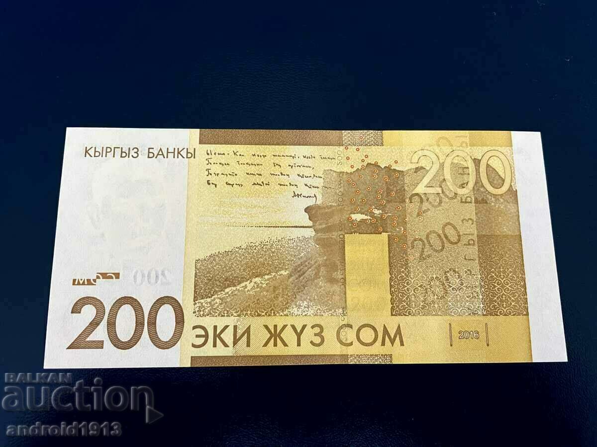 Auction KYRGYZSTAN - 200 SOM 2016, P27, UNC Auction KYRGYZSTAN - 200 SOM 2016, P27, UNC