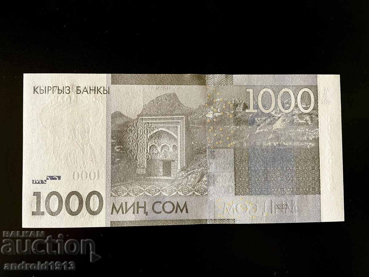 Licitație KIRGIZTAN - 1000 SOM 2016, P29, UNC Licitație KIRGIZTAN - 1000 SOM 2016, P29, UNC