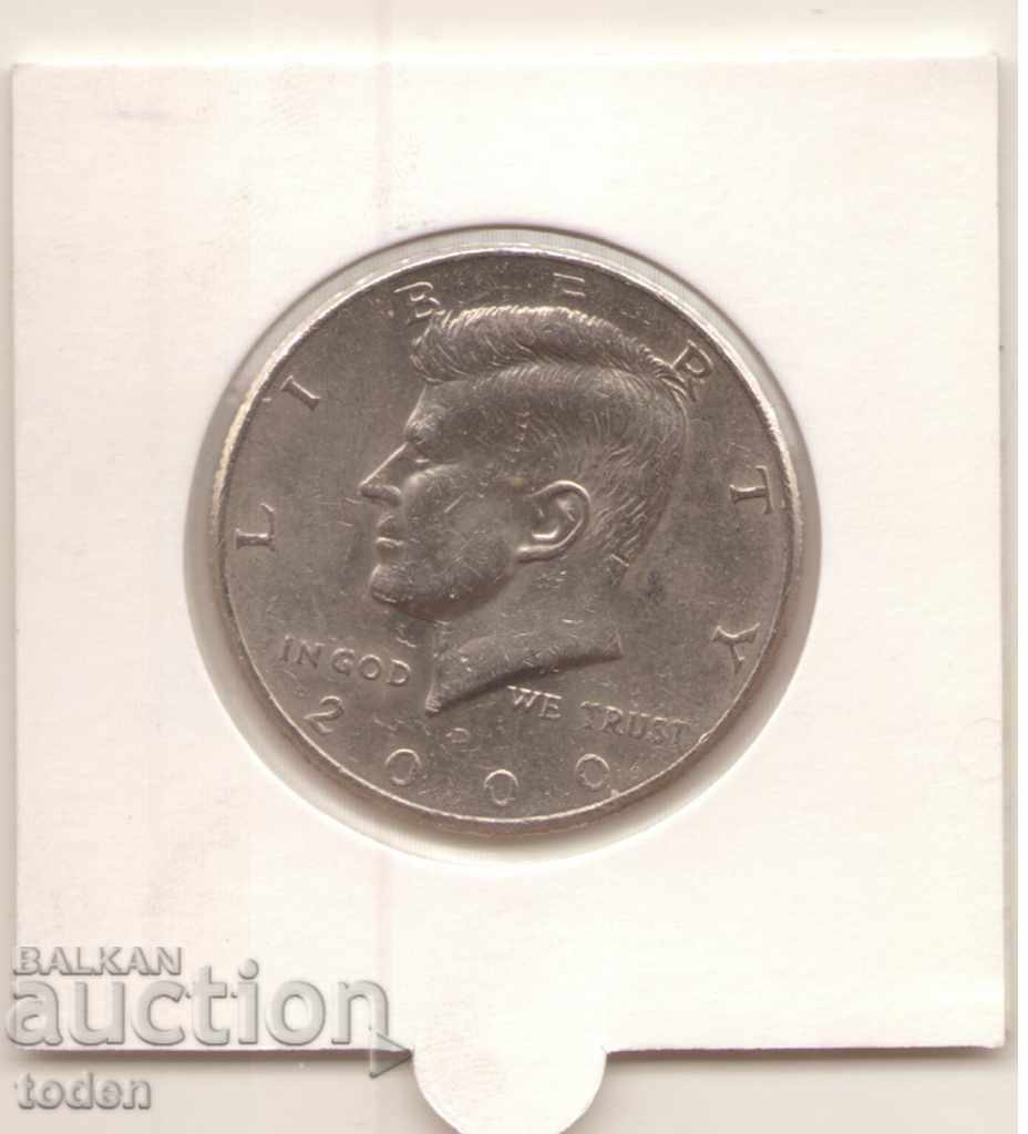 Auction -United States-½ Dollar-2000 D-KM# 202b-Kennedy Half Dollar Auction -United States-½ Dollar-2000 D-KM# 202b-Kennedy Half Dollar
