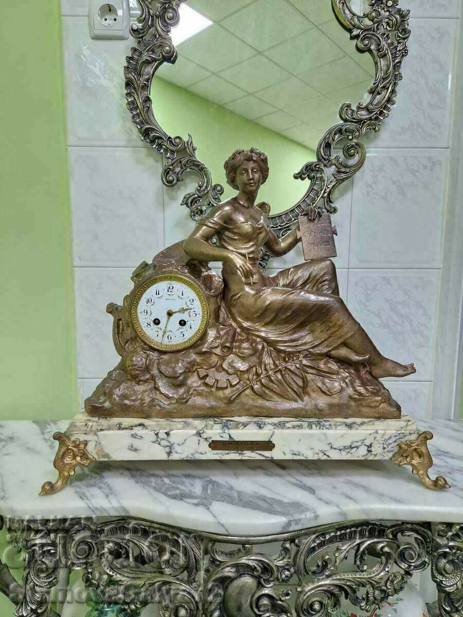 Huge Antique French Mantel Clock