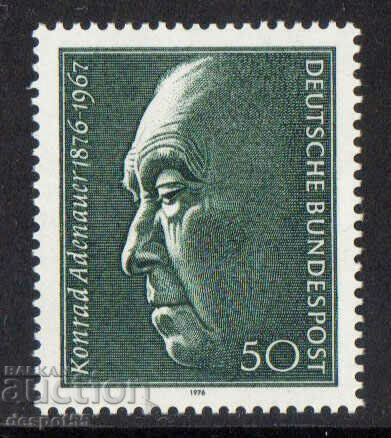 1976. GFR. 100 years since the birth of Dr. Konrad Adenauer.