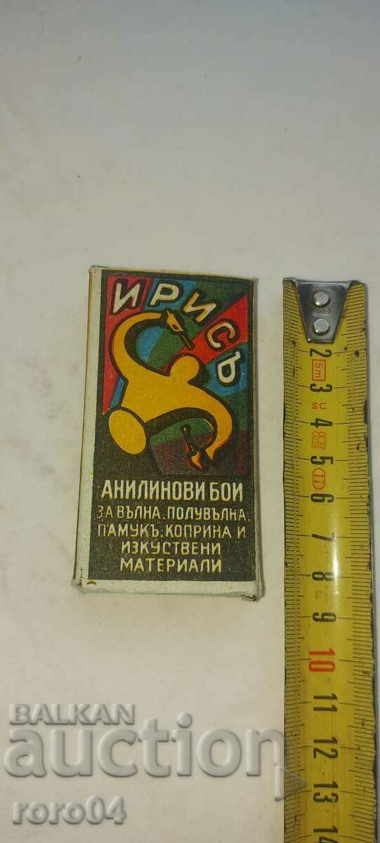 ANILINE DYE - IRIS - 1941 - NOU - 6 ANILINE DYE - IRIS - 1941 - NOU - 6
