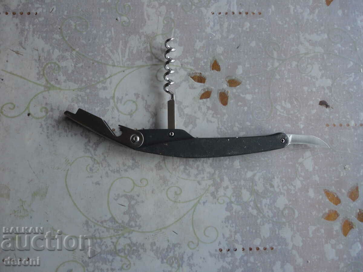 German Waiter Corkscrew Opener Knife 3 in 1 with price 10.00 BGN | € 5.11 German Waiter Corkscrew Opener Knife 3 in 1 with price 10.00 BGN | € 5.11