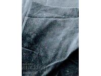 Cotton fabric small black velvet length. 3 m. width. 0.90 cm