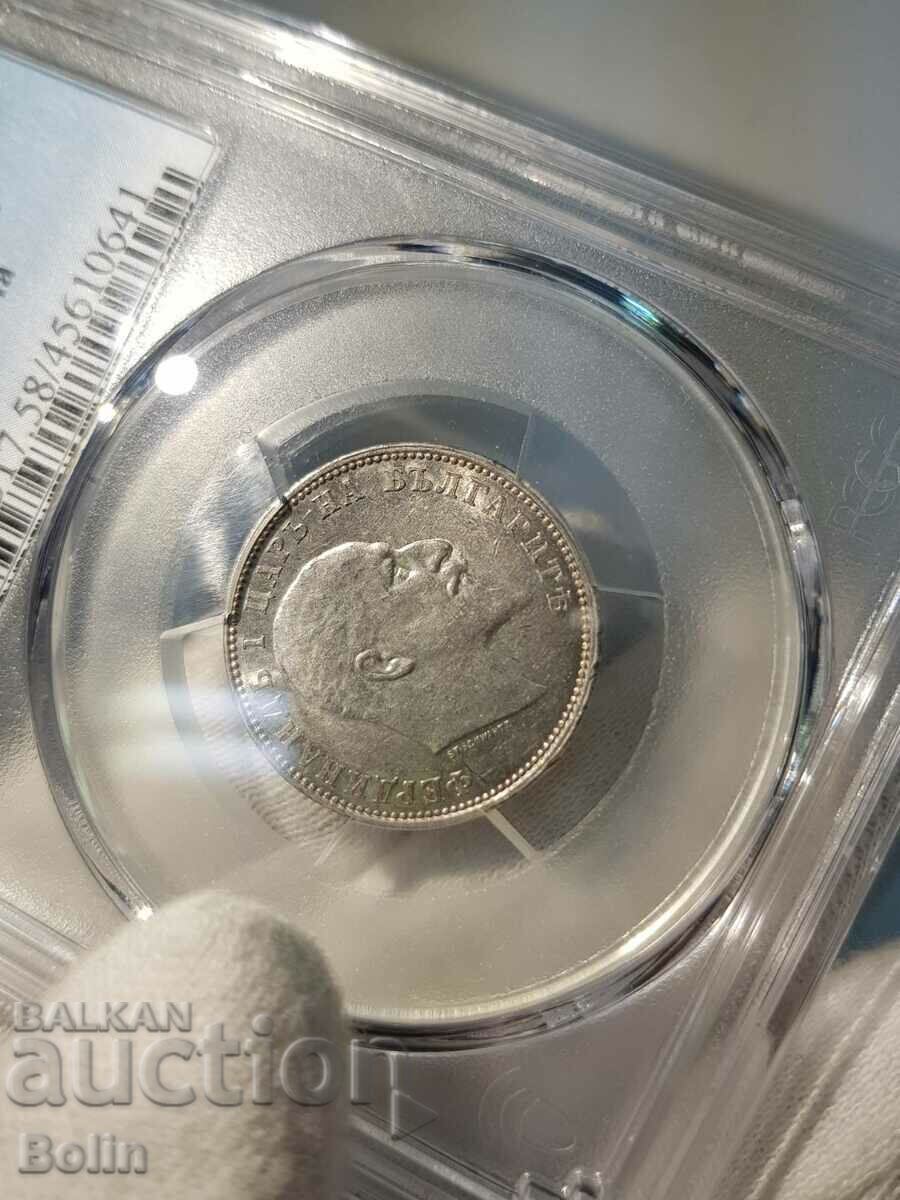 AU-58 Imperial Silver Coin 1 BGN 1910 PCGS - 5 AU-58 Imperial Silver Coin 1 BGN 1910 PCGS - 5