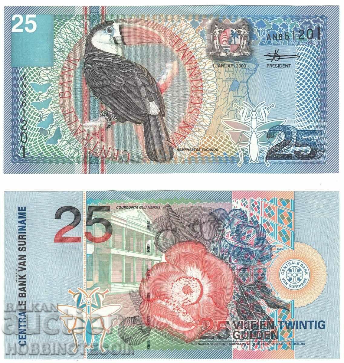 SURINAME SURINAME 25 Gulden issue - issue 2000 NEW UNC
