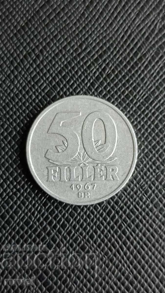 Hungary 50 Fillers, 1967