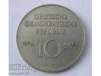 GERMAN ANNIVERSARY COIN 10 MARK 1974 GDR