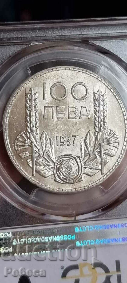 100 BGN 1937 AU58