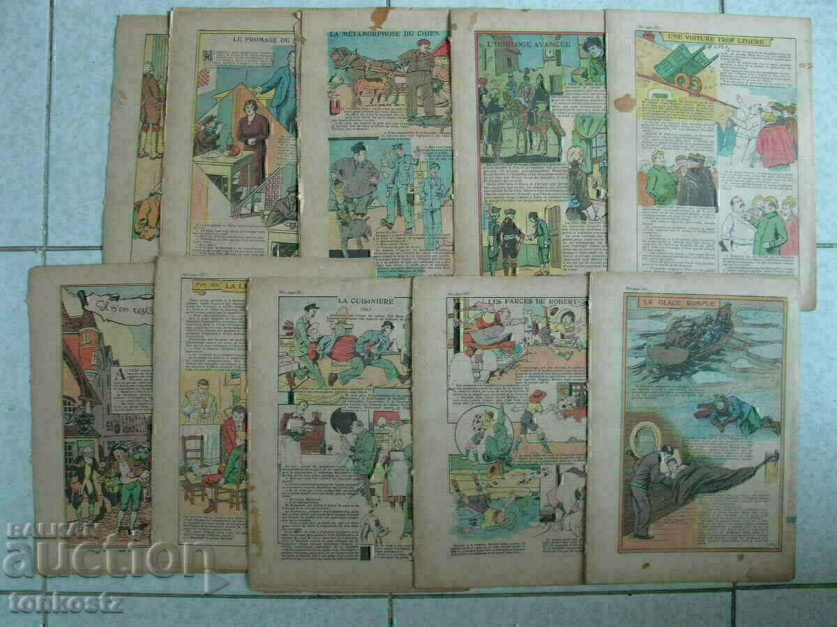 10 pcs. French magazines Lecho comics 7-8 pages 1935 with price € 9.00 | 17.60 BGN