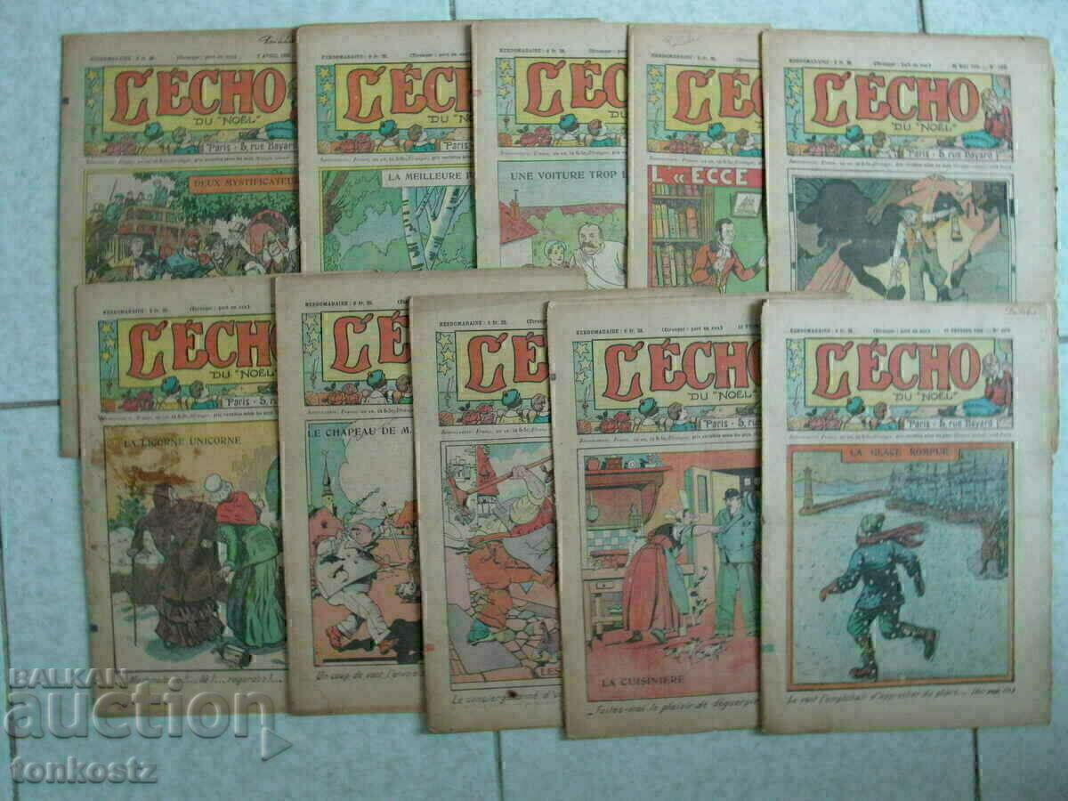 10 pcs. French magazines Lecho comics 7-8 pages 1935 10 pcs. French magazines Lecho comics 7-8 pages 1935