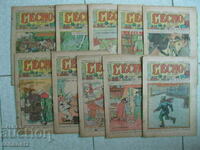 10 buc. Reviste franceze Lecho comics 7-8 pagini 1935