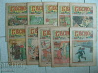 10 pcs. French magazines Lecho comics 7-8 pages 1935