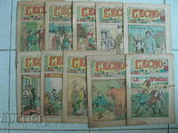 10 pcs. French magazines Lecho comics 7-8 pages 1935