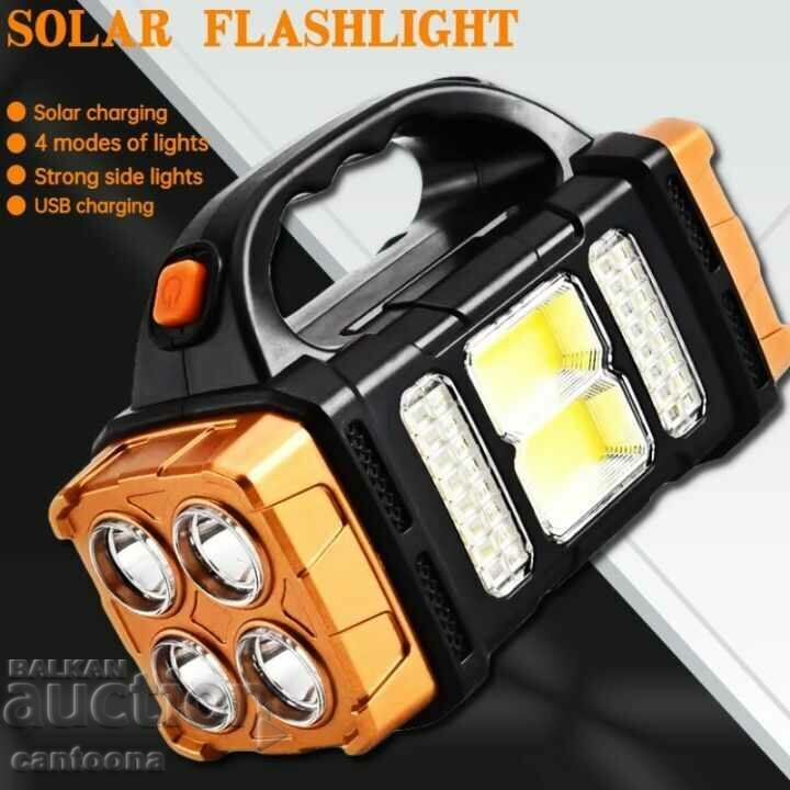 Delivery of Powerful bright solar LED lantern HB-2678 - multifunctional, USB Delivery of Powerful bright solar LED lantern HB-2678 - multifunctional, USB