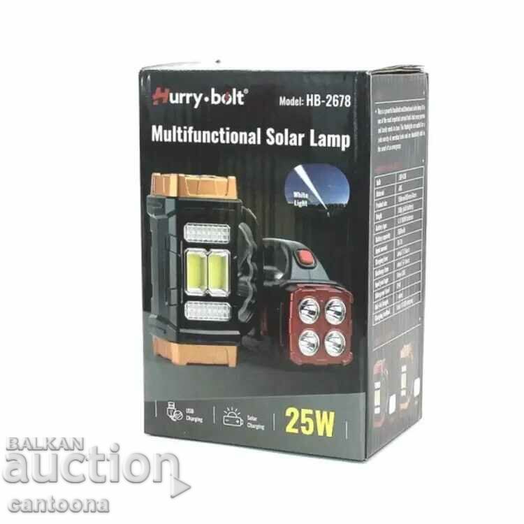 Powerful bright solar LED lantern HB-2678 - multifunctional, USB - 5 Powerful bright solar LED lantern HB-2678 - multifunctional, USB - 5