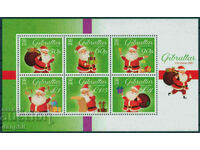 Gibraltar 2021 Block Christmas (**), unstamped