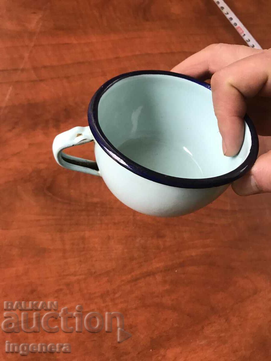 Auction  ENAMELED METAL JUG