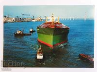 Postcard Ship Oil Tanker