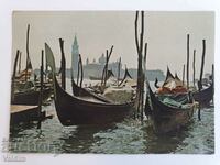 Postcard Boats Gondolas Venice