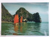 Пощенска картичка  Лодка Джонга Виетнам