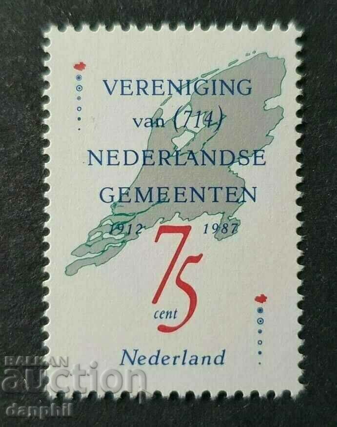 Netherlands 1987 Association of Municipalities (**), clear mark