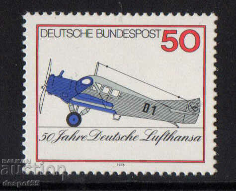 1976. ГФР. 50-ата годишнина на Deutsche Lufthansa.