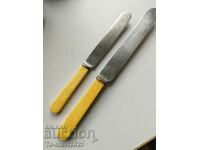 Old English knives - ivory handles