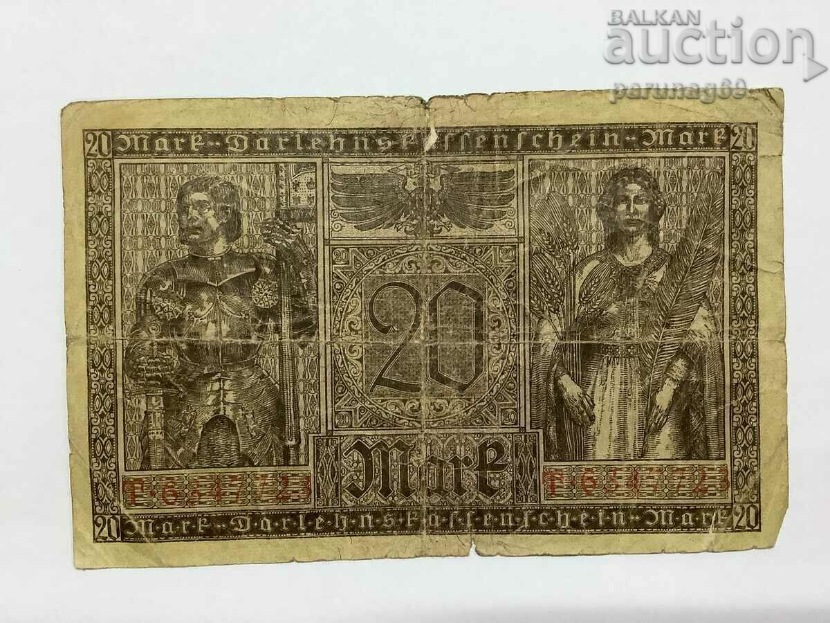 Germany 20 marks 1918 with price 3.00 BGN | € 1.53